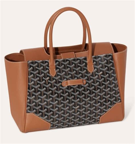 goyard saigon tote new|goyard wooden handle bag price.